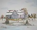 Alfred C. Patstone, Posts and Rails, painted near Ottawa 1975