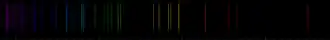 Color lines in a spectral range