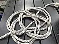 Optional second pass-final step of tying a Celtic Button knot done
