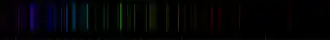 Color lines in a spectral range