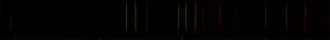 Color lines in a spectral range