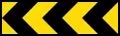 (T5-4) Multiple chevron marker (left)