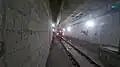 A Metro leaving KOTAK BKC Metro Station