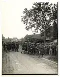 A company of 15th Sikhs at Le Sart, France, c. 1915