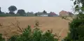 A view of the newer area of the village, the majority of houses in the photo were constructed in the 1950s however three new terrace houses can be seen on the right.