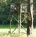Vandalized ladder stand in Germany