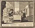People eating around a dining table