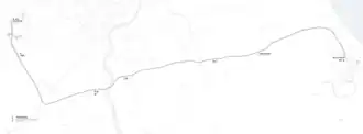 Map of Airport link line in Shanghai