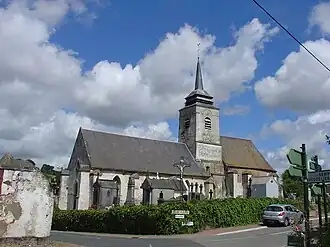 The church of Aix-en-Issart