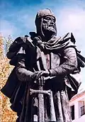 Al moro y al cristiano (Monument to the Moor and the Christian; detail of the Christian), 1983. Caravaca de la Cruz (Murcia, Spain).