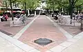 Albert E. Hinds memorial gateway. Princeton, NJ. Stainless steel. 2013