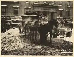 Alfred Stieglitz, The Terminal, 1893; printed c. 1910, gift of Penelope Tyson Adams in memory of husband, John Barclay Adams [16]