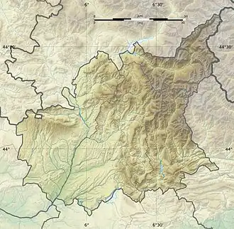 Lac de Castillon is located in Alpes-de-Haute-Provence