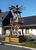 Christmas pyramid at the station