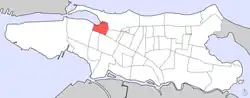 Location of Alto del Cabro within the Barrio of Santurce