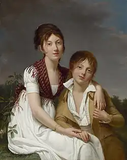 Amelie-Justine and Charles-Edouard Pontois by Adele Romany