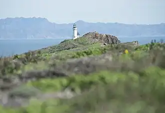 Looking across Santa Barbara Channel towards mainland, 2019.