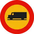 TR-106 No goods transport vehicles