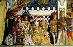 Andrea Mantegna - The Court of Mantua - detail