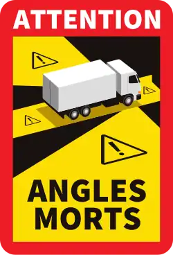 Blind spots on trucks