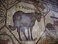 Ancient mosaic in the cathedral.
