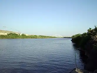 Aras River in the Poldasht border region