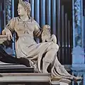 Allegorical figure of Brescia or Fortitude on the lid