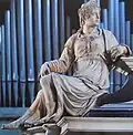 Allegorical figure of Venice or Faith on the lid
