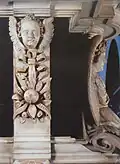 Decoration of a pilaster on the front of the tomb