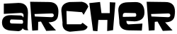 Baveuse, in use in the wordmark for the 2009 TV series Archer