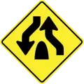 End of dual carriageway
