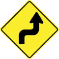 Double sharp turn, first to right