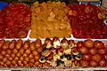 Dried fruits for sale at a market