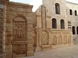 The Armenian genocide monument in the church yard