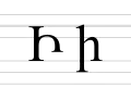 Upper and lower case of letter ini