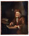 Merchant in his office, before 1729