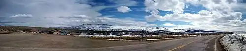 Arrowhead Springs, Wyoming, with Aspen Mountain to the south.