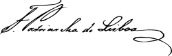 Frei Francisco de São Luís's signature