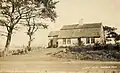 A common form of gambrel roof, Captain Joseph Atwood house, 1752; now part of the Atwood House Museum, Chatham, Massachusetts, US