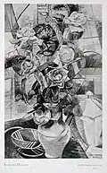 Auguste Herbin, 1912, Les roses, oil on canvas, 92.1 x 60.3&nbsp;cm. Exposició d'Art francès d'Avantguarda, Galeries Dalmau, Barcelona, 1920 (page from the catalogue)