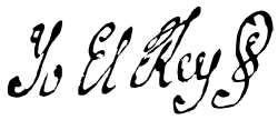 Charles&nbsp;I,&nbsp;III &&nbsp;VII's signature