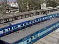 Former ICF rakes being sheltered at Indore