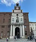 Main entrance to University of Sacro Cuore in Milan