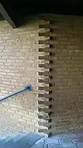 Brick-wall detail (Børglum Hall)