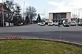 Two weeks after King Michael's coffin left from here, Romanians are still depositing candles on the sidewalk in front of the station