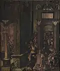 The painting in 2019, before the start of the restoration