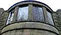 Five-sided bow window at Balidon House, North Coker, Yeovil, Somerset