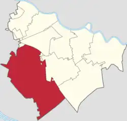 Location in Jinnan District