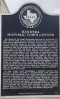 Historical marker for the town center[22]