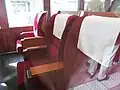 Green class seating inside SuRoFu 12 102, April 2013